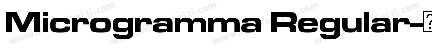 Microgramma Regular字体转换
